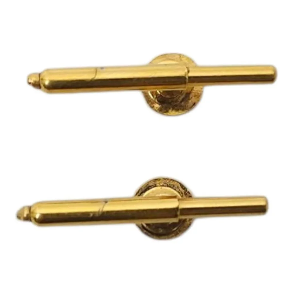 Vintage Gold Tone Cuff Bar Cufflinks Tuxedo Studs Men MCM Jewelry
